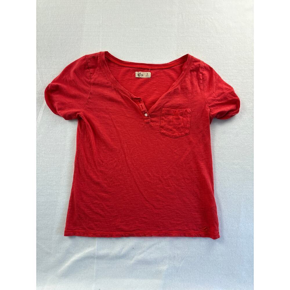 Women’s Hollister Medium Red Short Sleeve Shirt